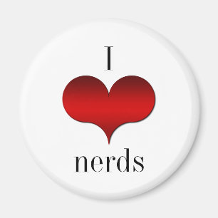 I Love (Heart) Nerds Magnet