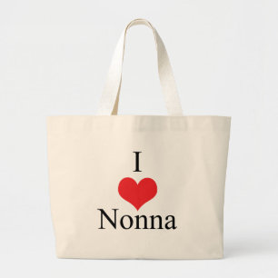 I Love (Heart) Nonna Grote Tote Bag