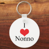 I Love (Heart) Nonno Sleutelhanger (Voorkant)