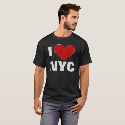 I Love Heart NYC New York City T-shirt (Voorkant volledig)