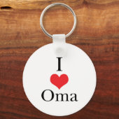 I Love (Heart) Oma Sleutelhanger (Voorkant)