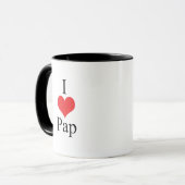 I Love (Heart) Pap Mok (Voorkant links)