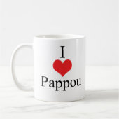I Love (Heart) Pappou Koffiemok (Links)