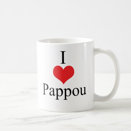 I Love (Heart) Pappou Koffiemok (Rechts)
