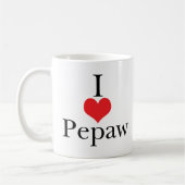 I Love (Heart) Pepaw Koffiemok (Links)