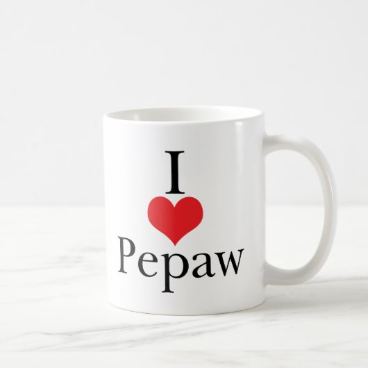 I Love (Heart) Pepaw Koffiemok (Rechts)
