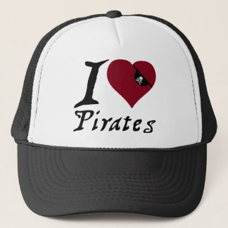 I Love (Heart) Pirates Trucker Pet