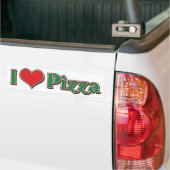 I Love Heart Pizza Bumpersticker (Op Truck)