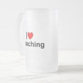 I Love (Heart) Preaching Matglas Bierpul (Voorkant links)