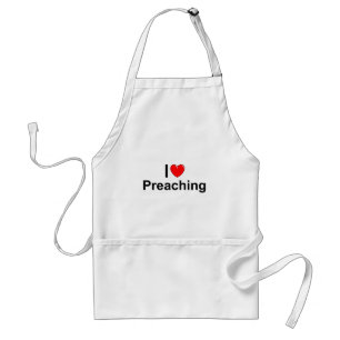I Love (Heart) Preaching Standaard Schort