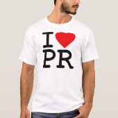 I Love Heart Puerto Rico T-shirt (Voorkant)