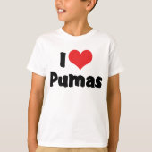 I Love Heart Pumas T-shirt (Voorkant)
