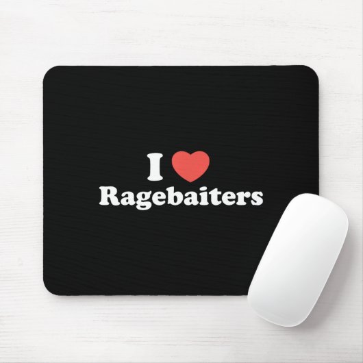 I Love Heart Ragebaiters  Muismat (Met muis)