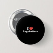 I Love Heart Ragebaiters Ronde Button 5,7 Cm (Voorkant /achterkant)