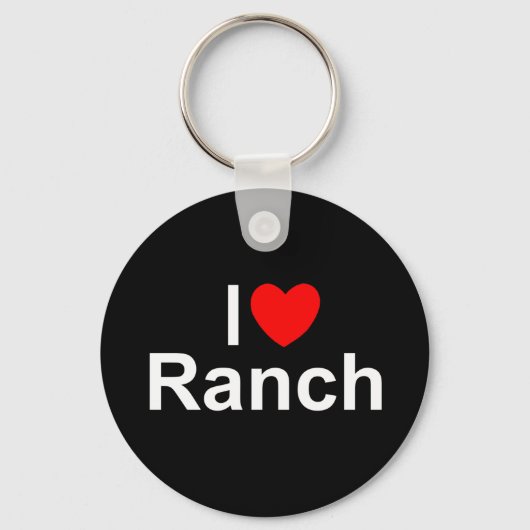 I Love (Heart) Ranch Sleutelhanger (Voorkant)