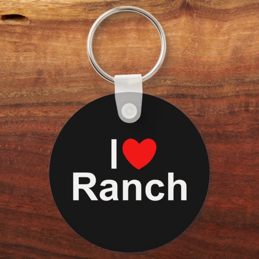 I Love (Heart) Ranch Sleutelhanger (Voorkant)