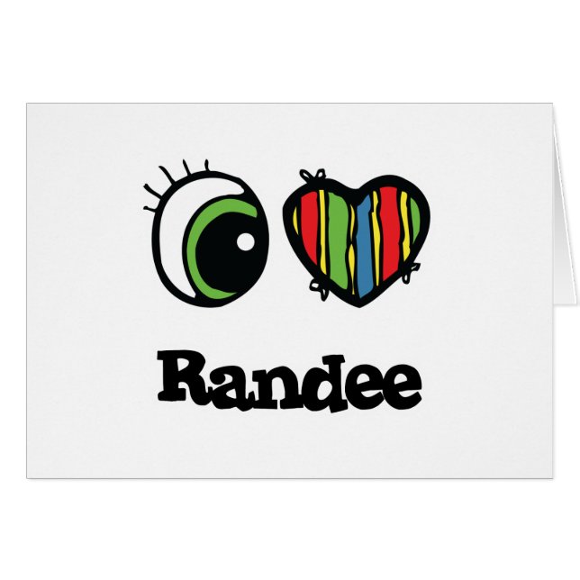 I Love (Heart) Randee (Voorkant Horizontaal)
