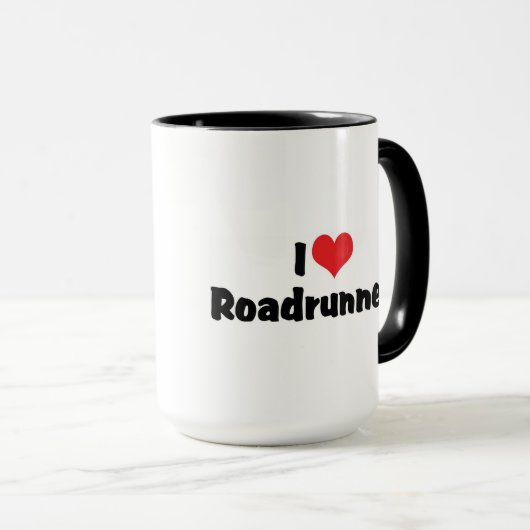 I Love Heart Roadrunners Mok (Voorkant rechts)
