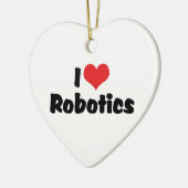 I Love Heart Robotics - Robot Lover Keramisch Ornament (Links)
