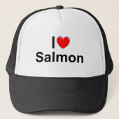 I Love (Heart) Salmon Trucker Pet (Voorkant)