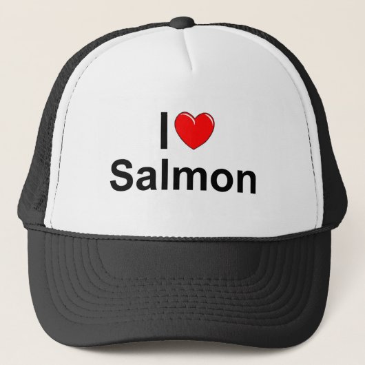 I Love (Heart) Salmon Trucker Pet (Voorkant)