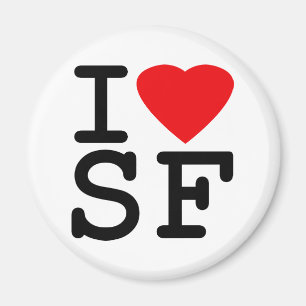I Love Heart San Francisco Magneet