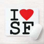 I Love Heart San Francisco Muismat (Met muis)