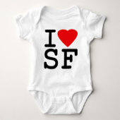 I Love Heart San Francisco Romper (Voorkant)