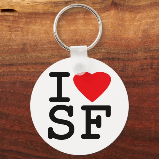 I Love Heart San Francisco Sleutelhanger (Voorkant)