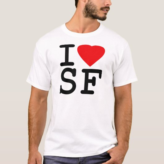 I Love Heart San Francisco T-shirt (Voorkant)