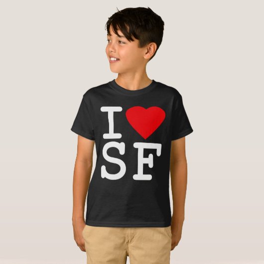 I Love Heart San Francisco T-shirt (Voorkant volledig)