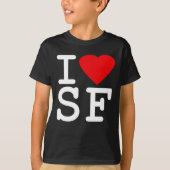 I Love Heart San Francisco T-shirt (Voorkant)