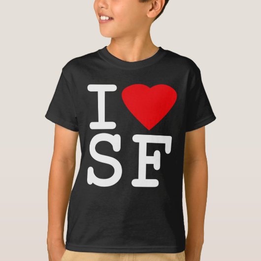 I Love Heart San Francisco T-shirt (Voorkant)