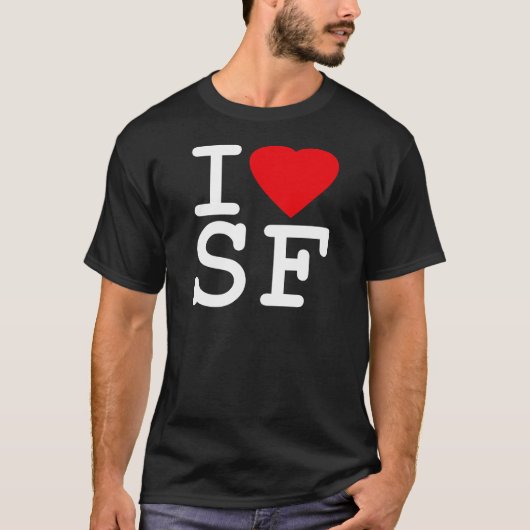I Love Heart San Francisco T-shirt (Voorkant)