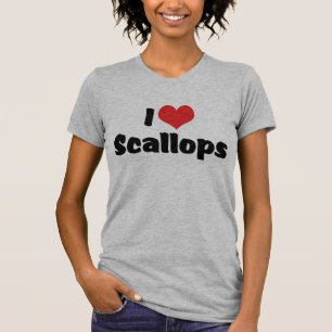 I Love Heart Scallops T-shirt