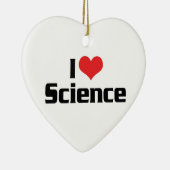 I Love Heart Science Keramisch Ornament (Rechts)