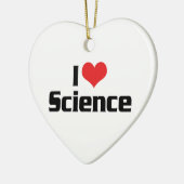 I Love Heart Science Keramisch Ornament (Links)