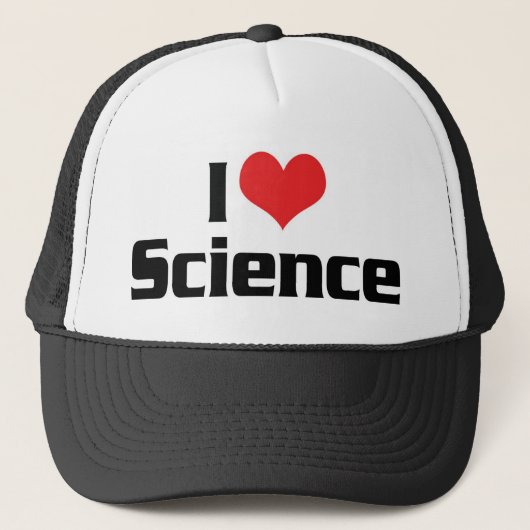 I Love Heart Science Trucker Pet (Voorkant)