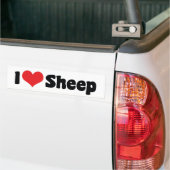 I Love Heart Sheep Bumpersticker (Op Truck)
