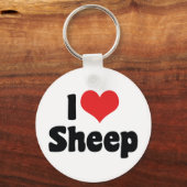 I Love Heart Sheep Sleutelhanger (Voorkant)