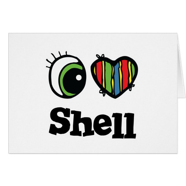 I Love (Heart) Shell (Voorkant Horizontaal)
