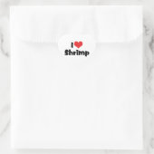 I Love Heart Shrimp - Zee Food Lover Hart Sticker (Tas)