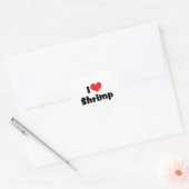 I Love Heart Shrimp - Zee Food Lover Hart Sticker (Envelop)