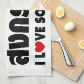 I Love (Heart) Songkran Theedoek (Quarter Fold)