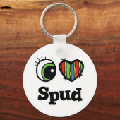 I Love (Heart) Spud Sleutelhanger (Voorkant)