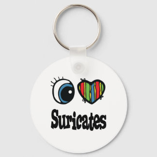I Love (Heart) Suricates Sleutelhanger