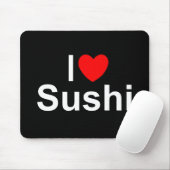 I Love (Heart) Sushi Muismat (Met muis)