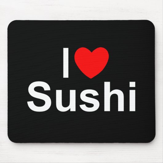 I Love (Heart) Sushi Muismat (Voorkant)