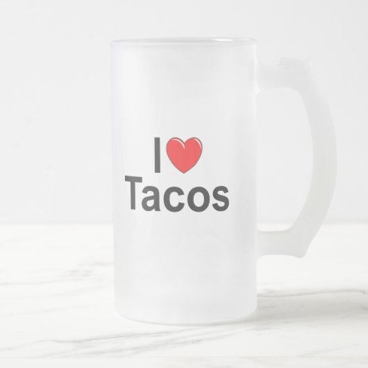 I Love (Heart) Tacos Matglas Bierpul (Rechts)