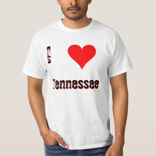 I Love(Heart) Tennessee T-shirt (Voorkant)